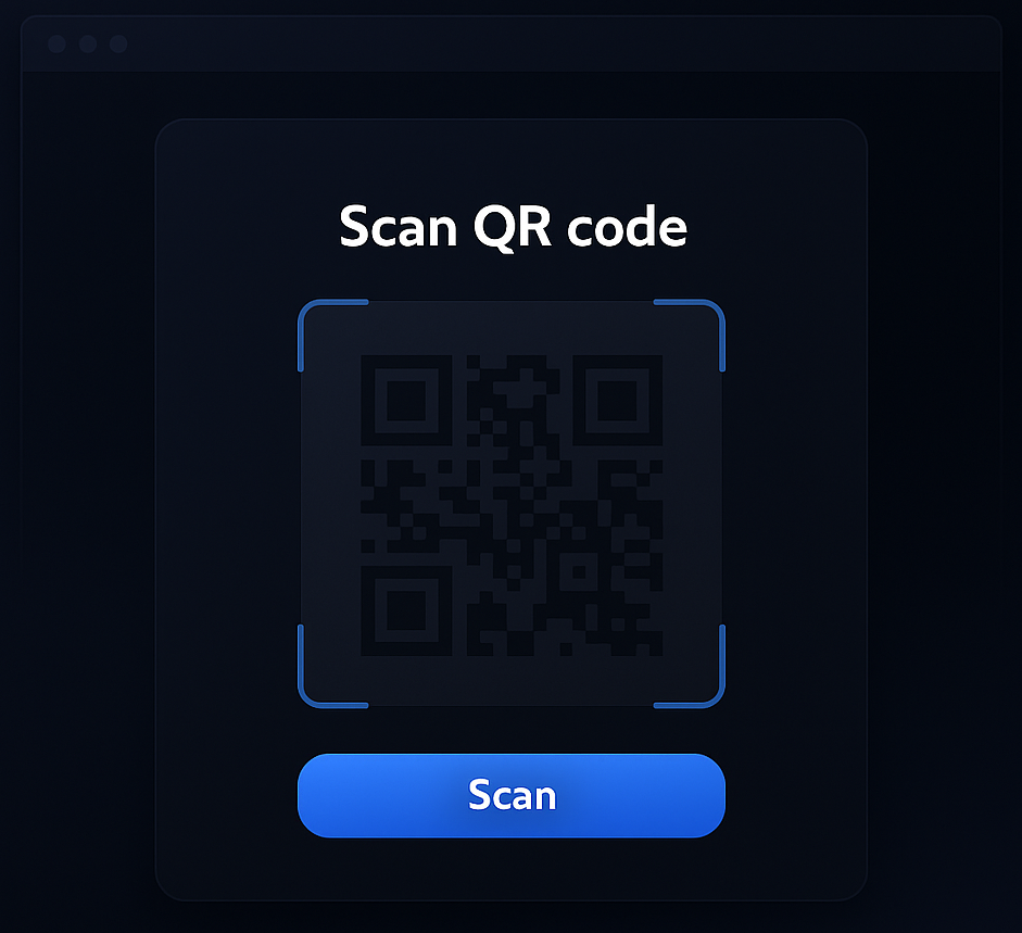 QR scanner preview